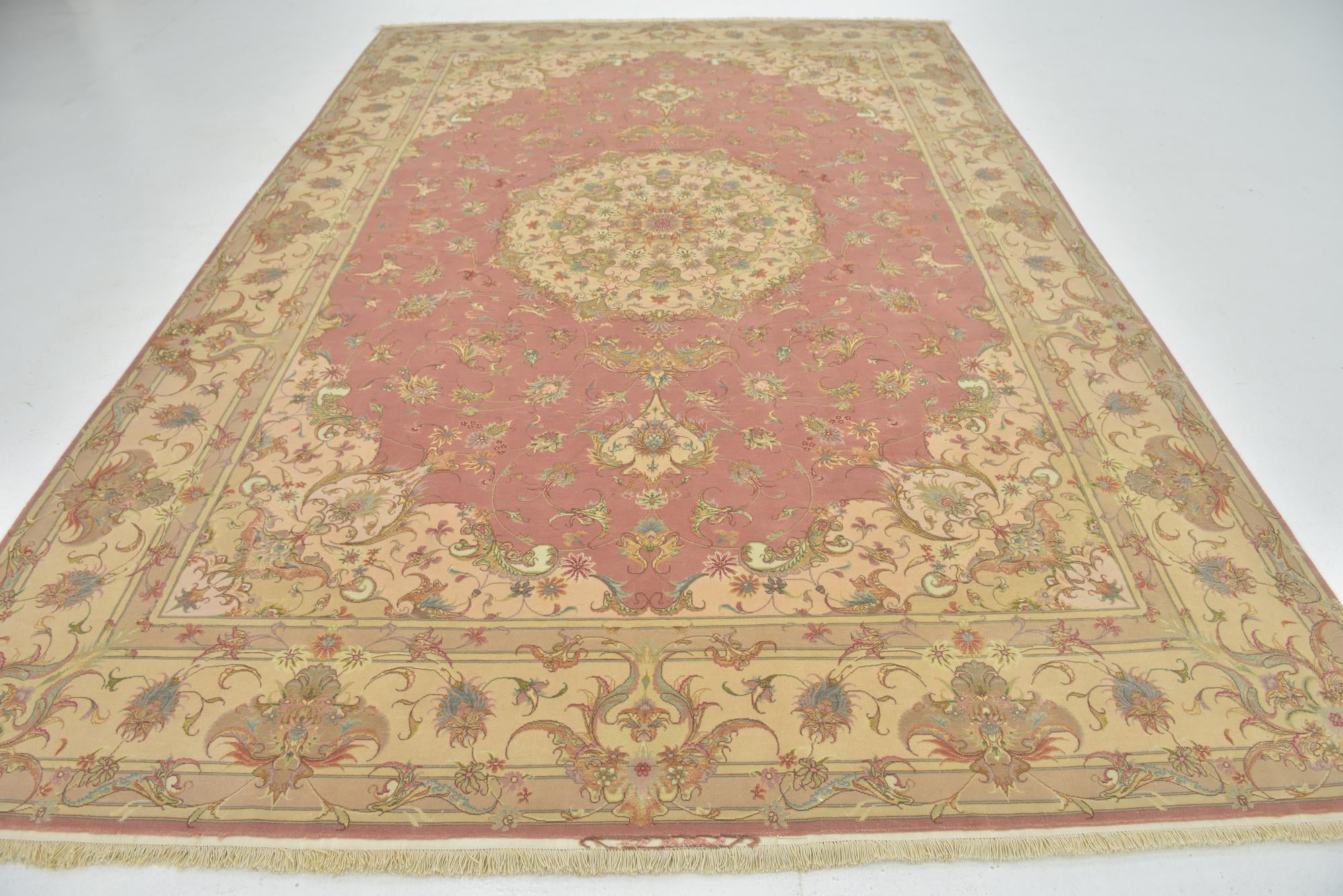 8' 1 x 11' 9 Hand Knotted Tabriz Persian Rug