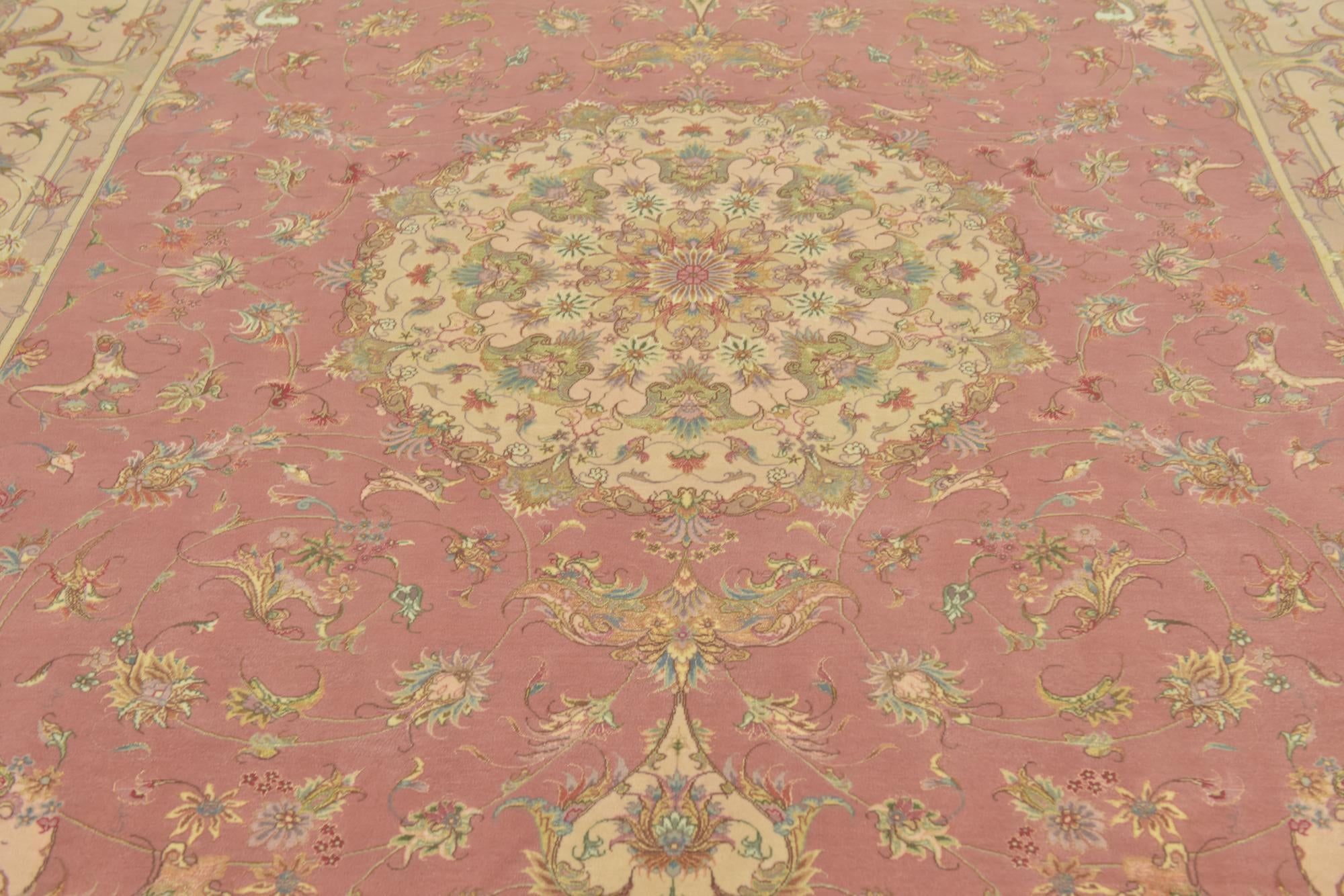 8' 1 x 11' 9 Hand Knotted Tabriz Persian Rug