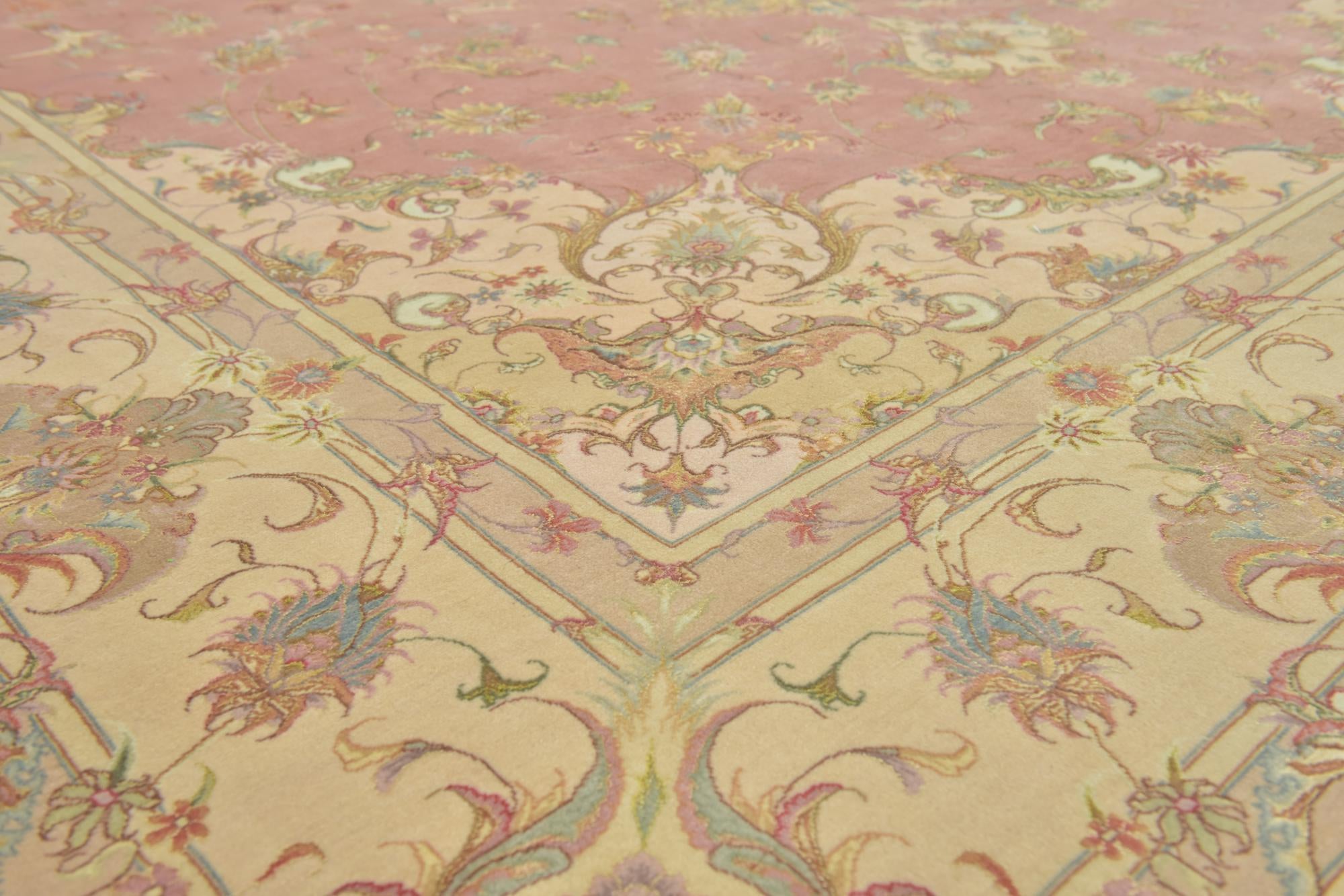 8' 1 x 11' 9 Hand Knotted Tabriz Persian Rug