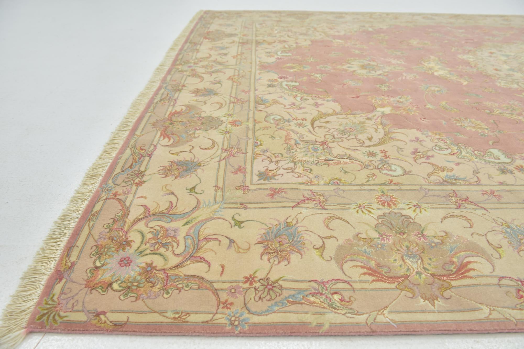 8' 1 x 11' 9 Hand Knotted Tabriz Persian Rug