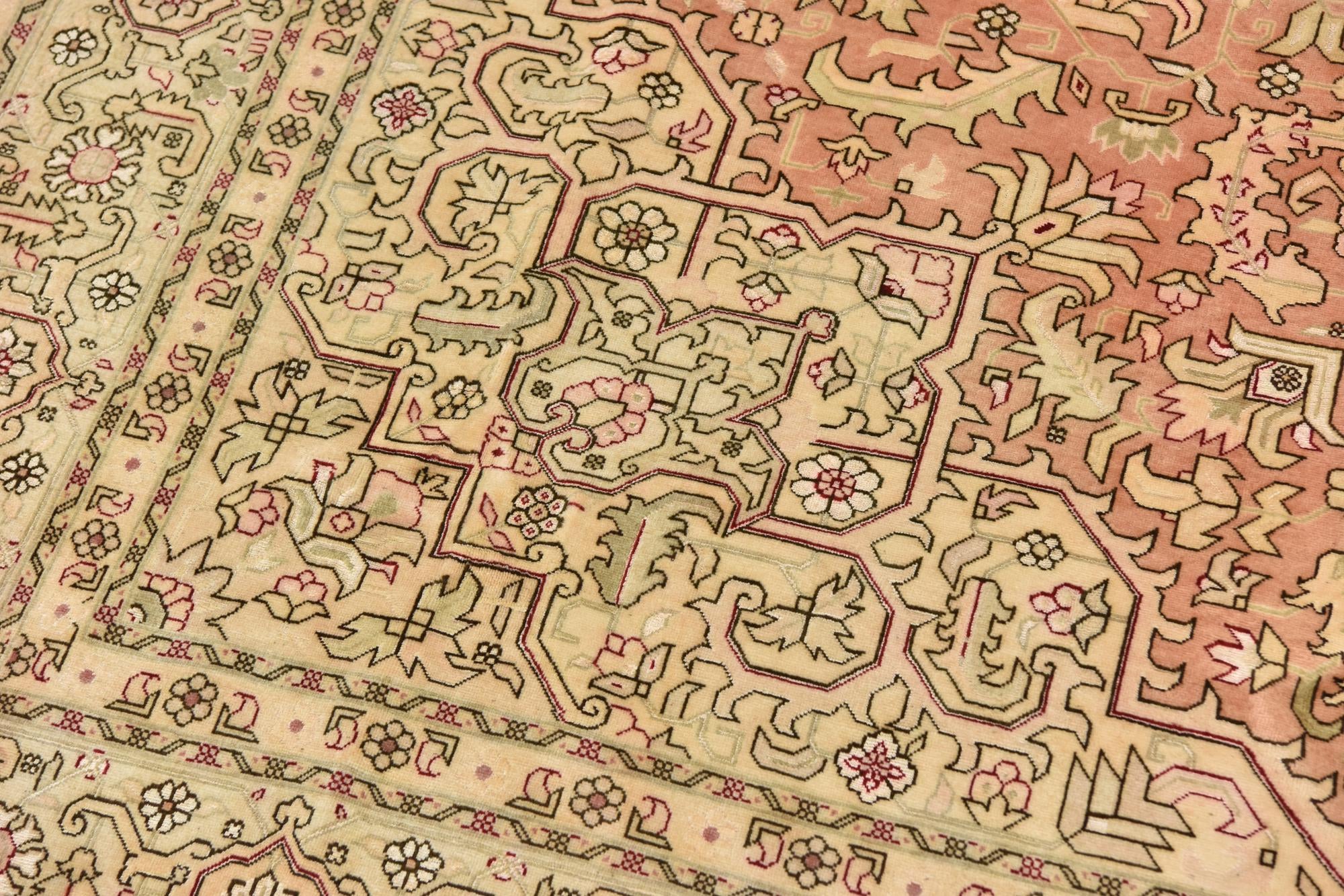 6' 8 x 10' Hand Knotted Tabriz Persian Rug