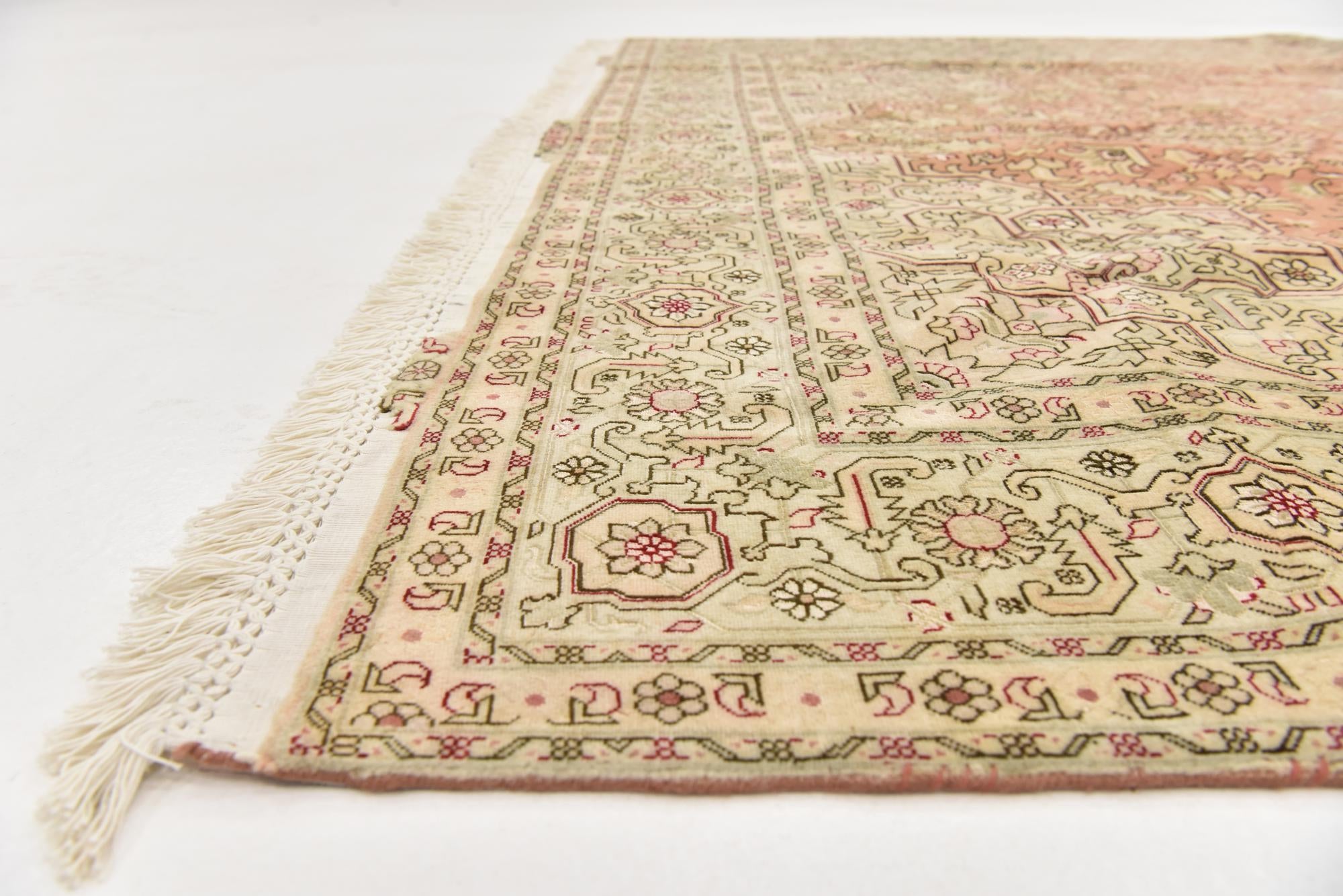 6' 8 x 10' Hand Knotted Tabriz Persian Rug