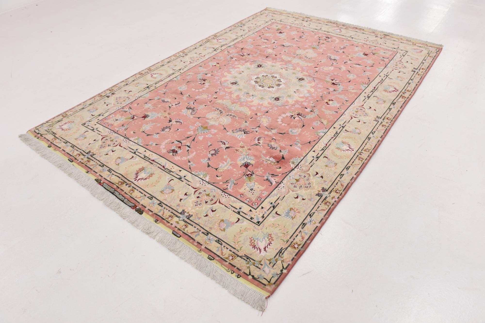6' 7 x 9' 10 Hand Knotted Tabriz Persian Rug