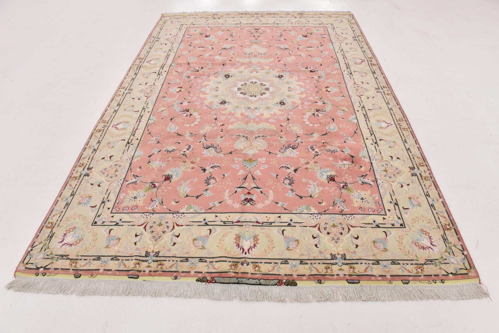 6' 7 x 9' 10 Hand Knotted Tabriz Persian Rug