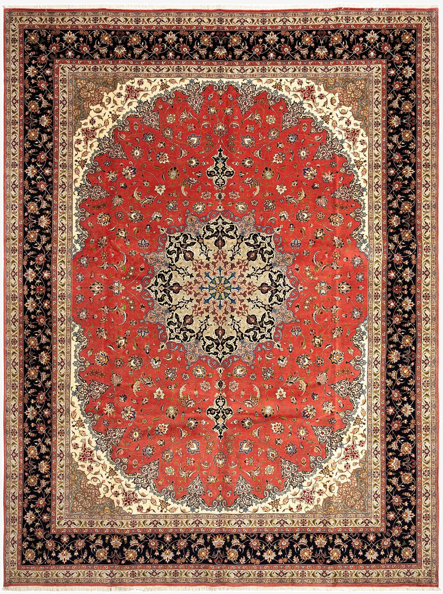 9' 11 x 13' 1 Tabriz Wool Rug