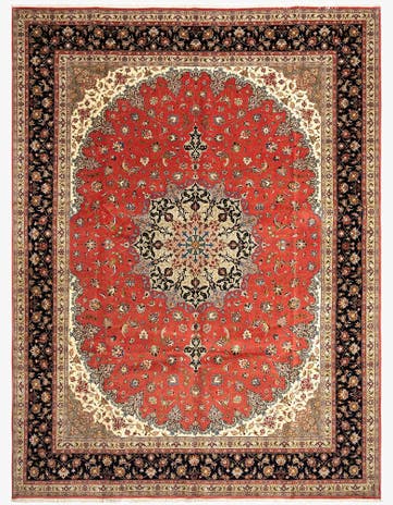 9' 11 x 13' 1 Tabriz Wool Rug