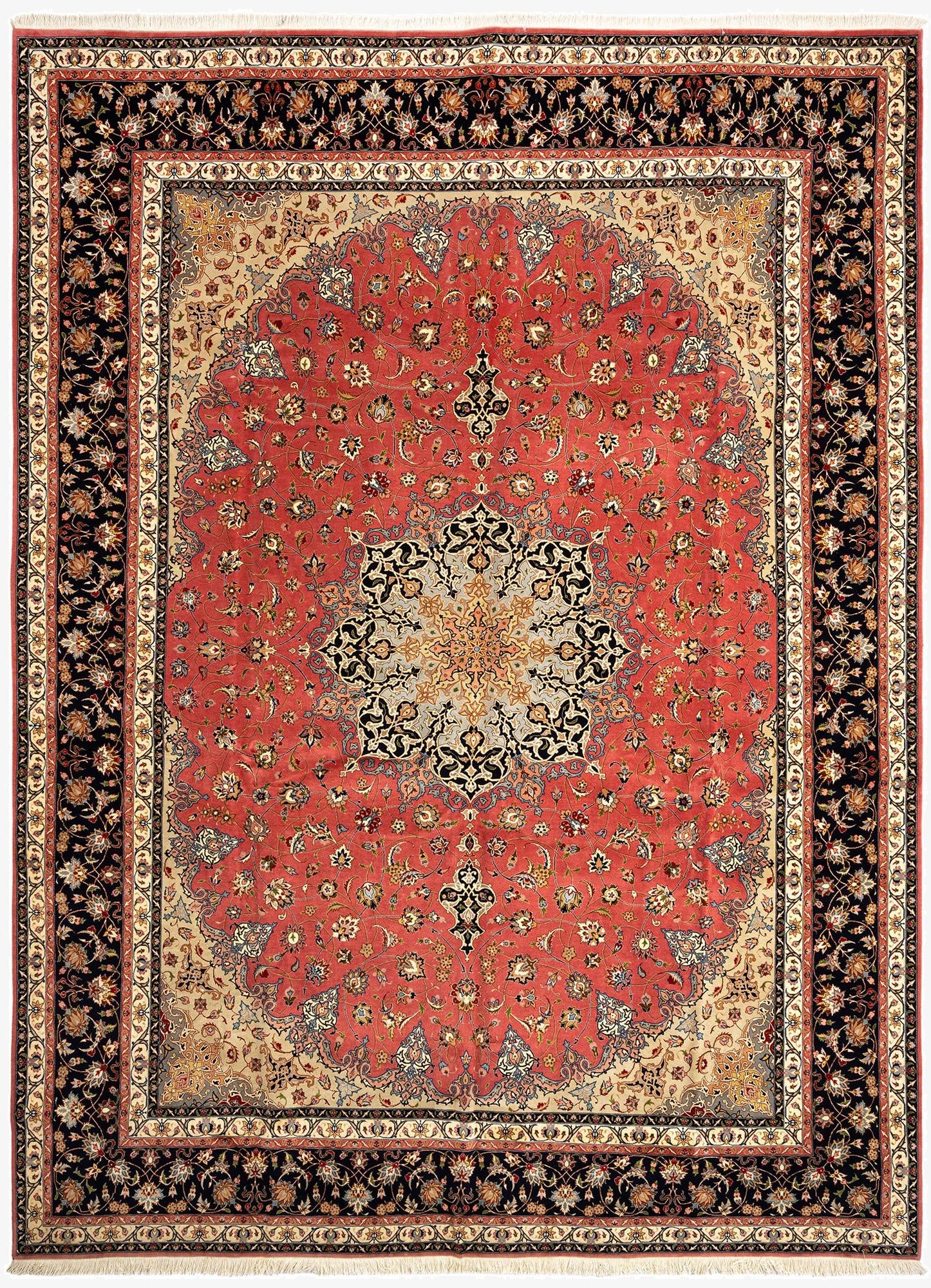 9' 10 x 13' 1 Tabriz Wool Rug