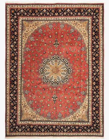 9' 10 x 13' 1 Tabriz Wool Rug