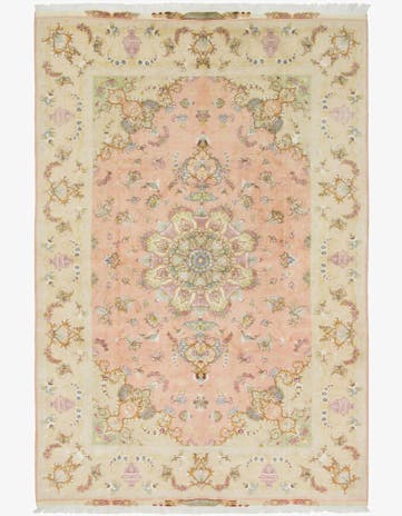 6' 9 x 10' 2 Hand Knotted Tabriz Persian Rug