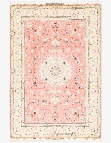 6' 7 x 9' 10 Hand Knotted Tabriz Persian Rug