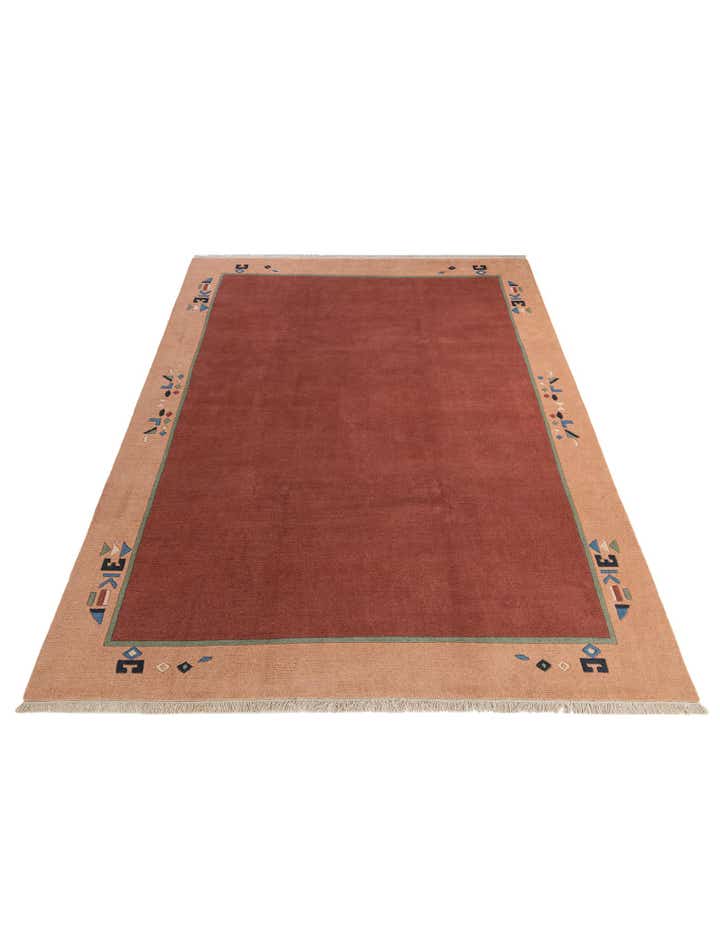 255cm x 350cm Handgeknoopt Tibet Wol Vloerkleed