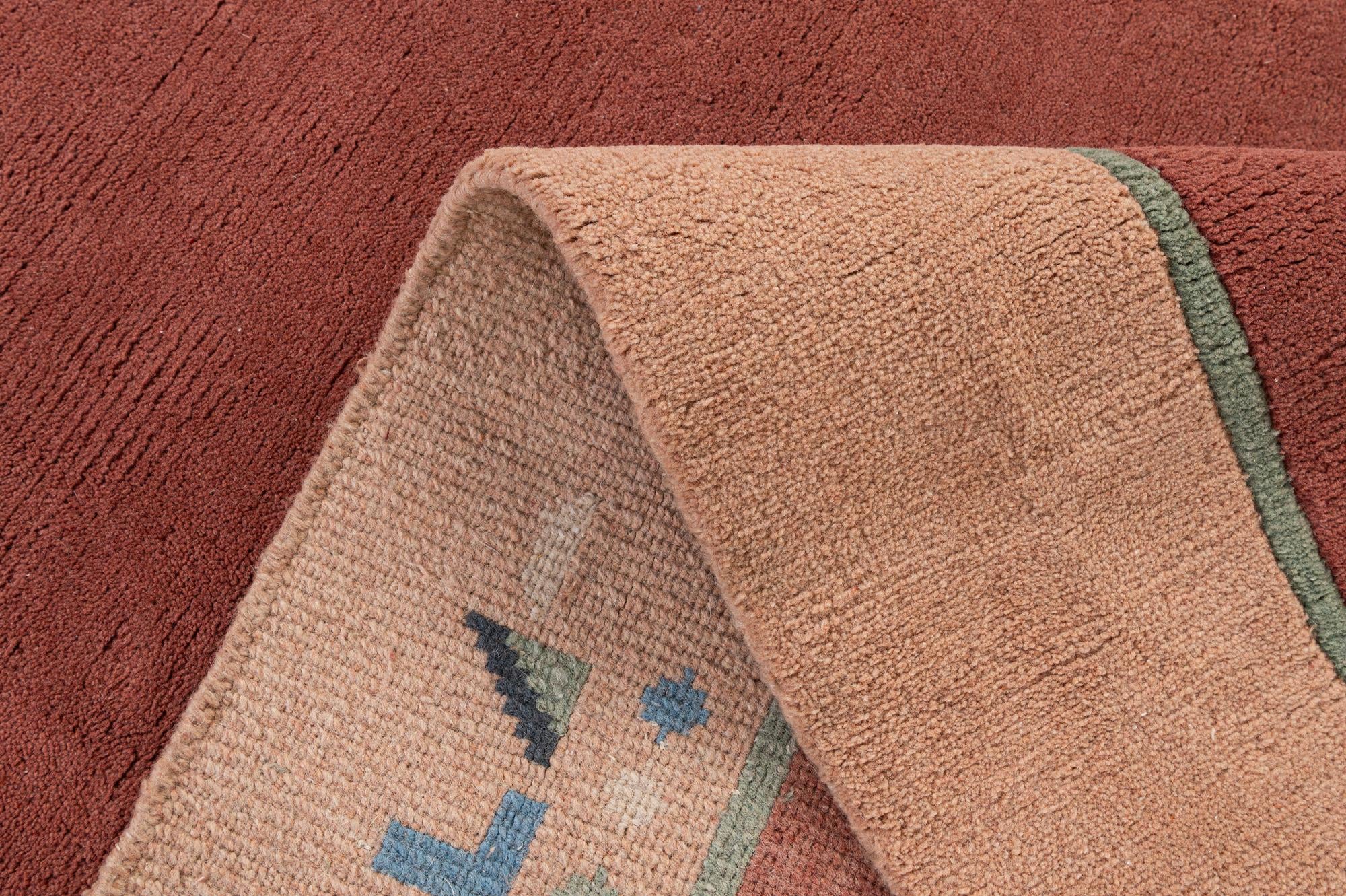 8' 4 x 11' 5 Hand Knotted Tibet Wool Rug
