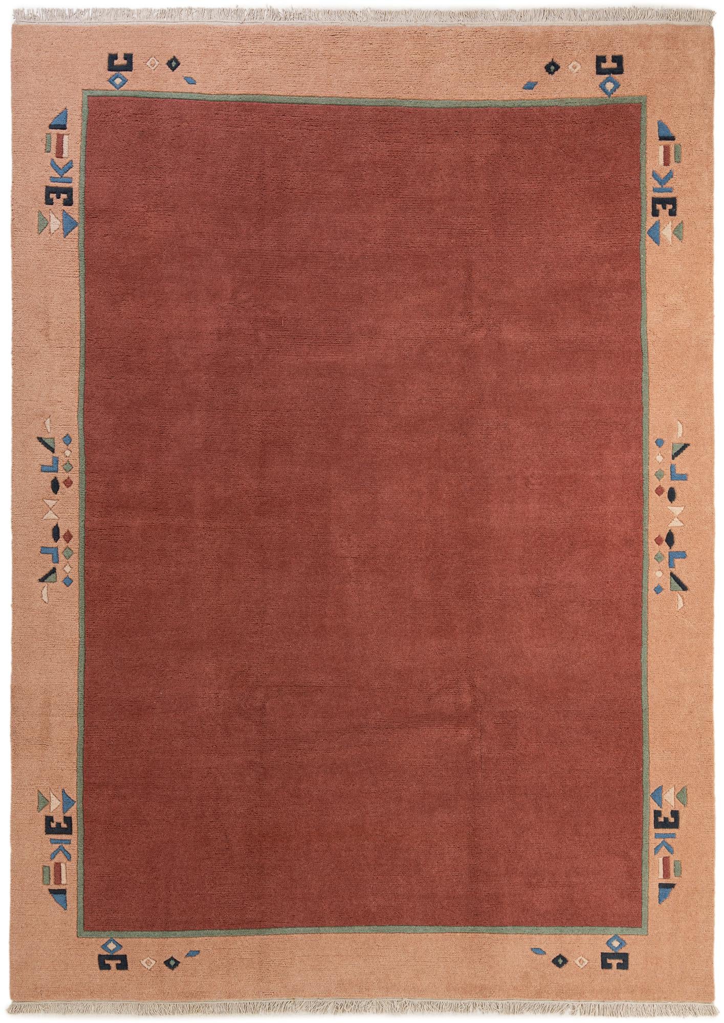 8' 4 x 11' 5 Hand Knotted Tibet Wool Rug