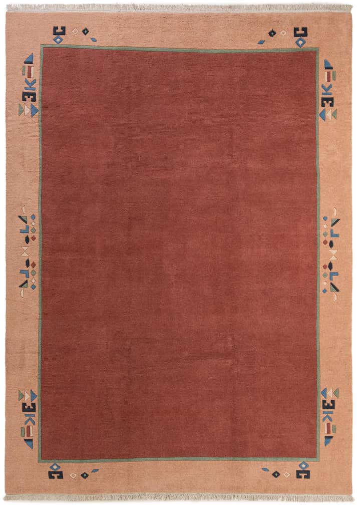 255cm x 350cm Handgeknoopt Tibet Wol Vloerkleed