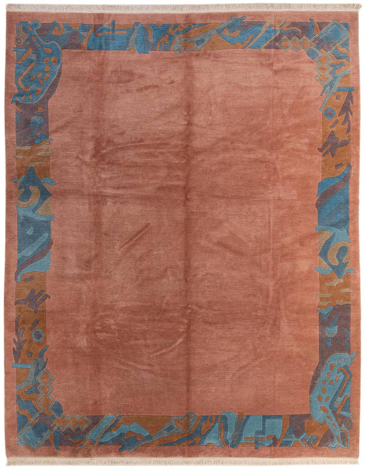 Detail image of 9' 11 x 12' 7 Hand Knotted Tibet Wool Rug