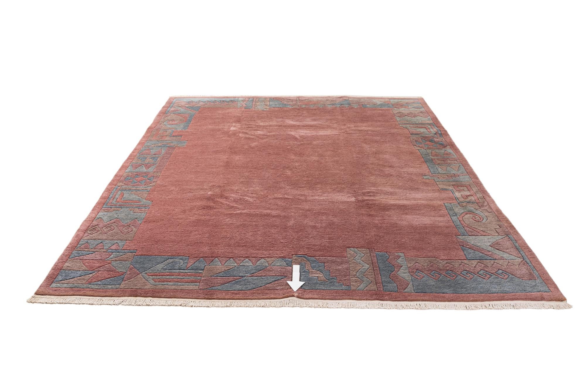 8' 1 x 11' 2 Hand Knotted Tibet Wool Rug