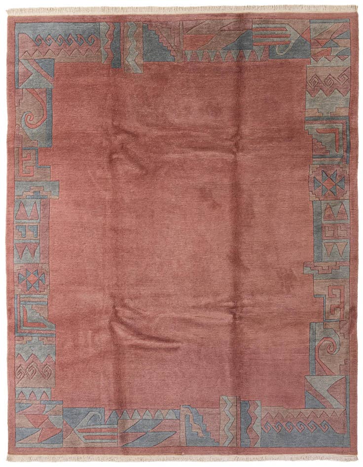 Detail image of 8' 1 x 11' 2 Hand Knotted Tibet Wool Rug