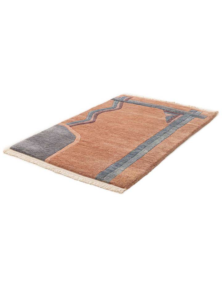 2' 2 x 3' 7 Hand Knotted Tibet Wool Rug