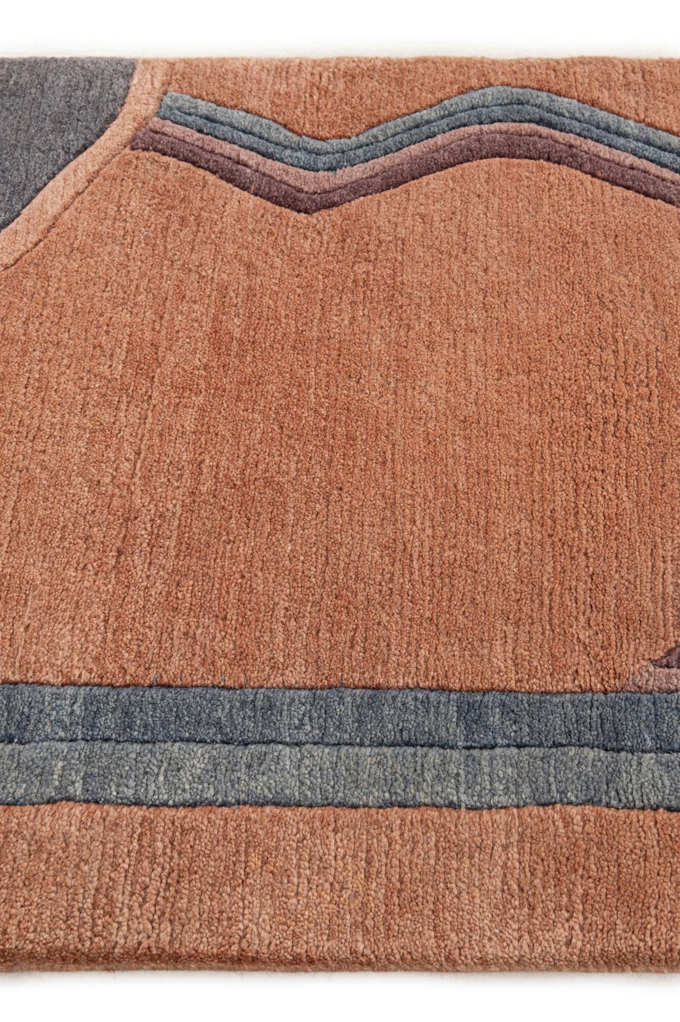 2' 2 x 3' 7 Hand Knotted Tibet Wool Rug