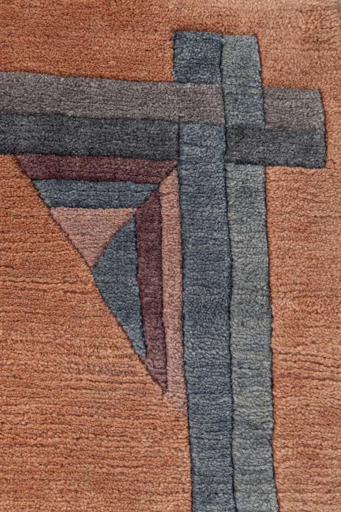 2' 2 x 3' 7 Hand Knotted Tibet Wool Rug