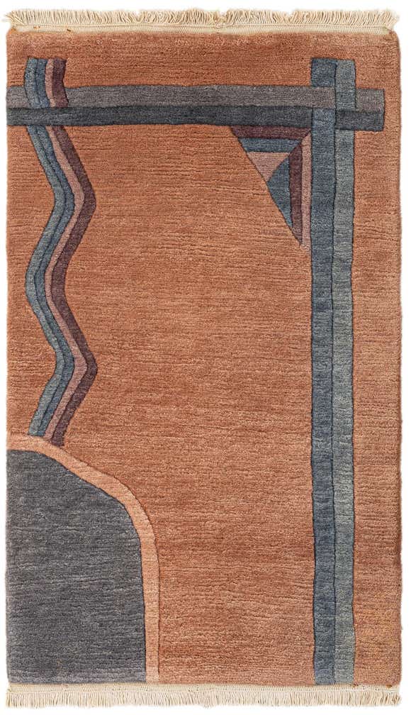 2' 2 x 3' 7 Hand Knotted Tibet Wool Rug