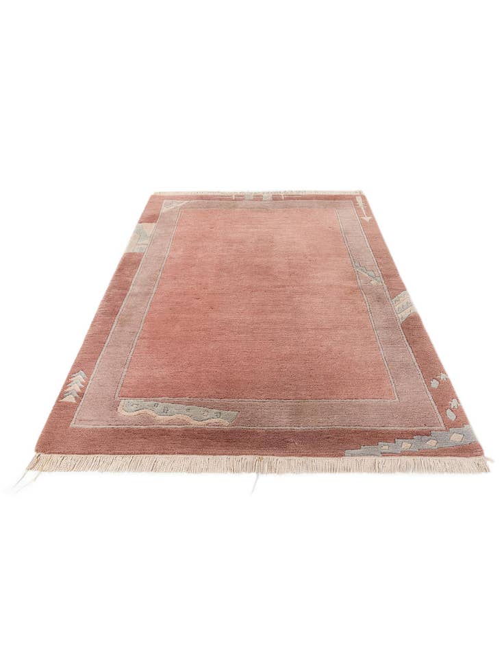 Detail image of 4' 7 x 6' 4  Hand Knotted Tibet Wool Rug