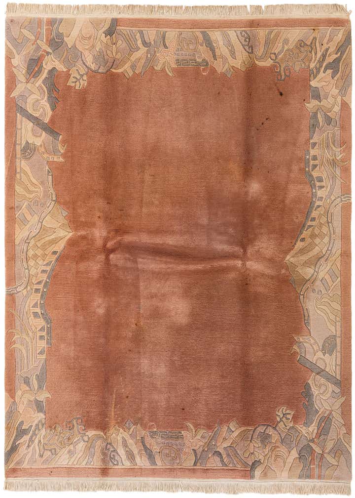 6' 9 x 8' 1 Hand Knotted Tibet Wool Rug