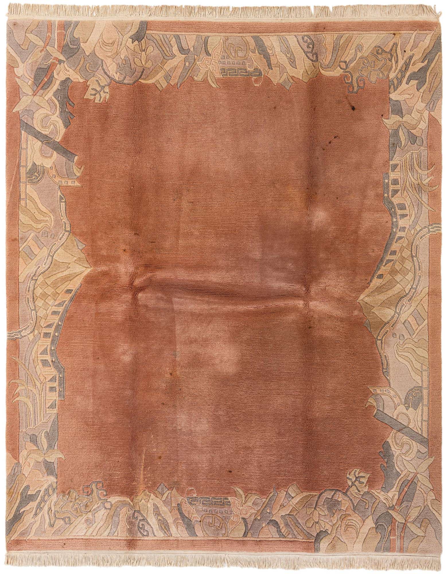 6' 9 x 8' 1 Hand Knotted Tibet Wool Rug