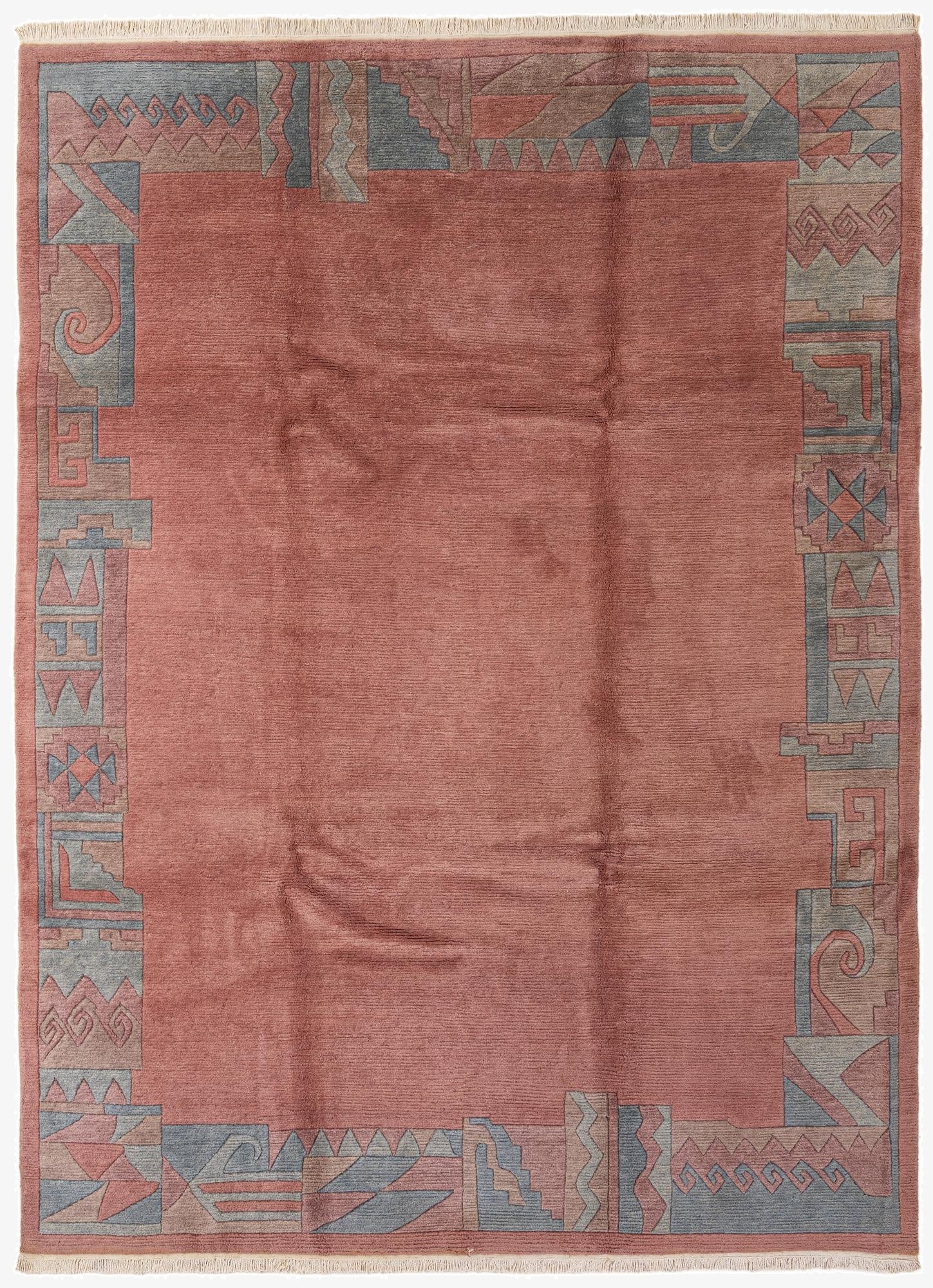 8' 1 x 11' 2  Hand Knotted Tibet Wool Rug