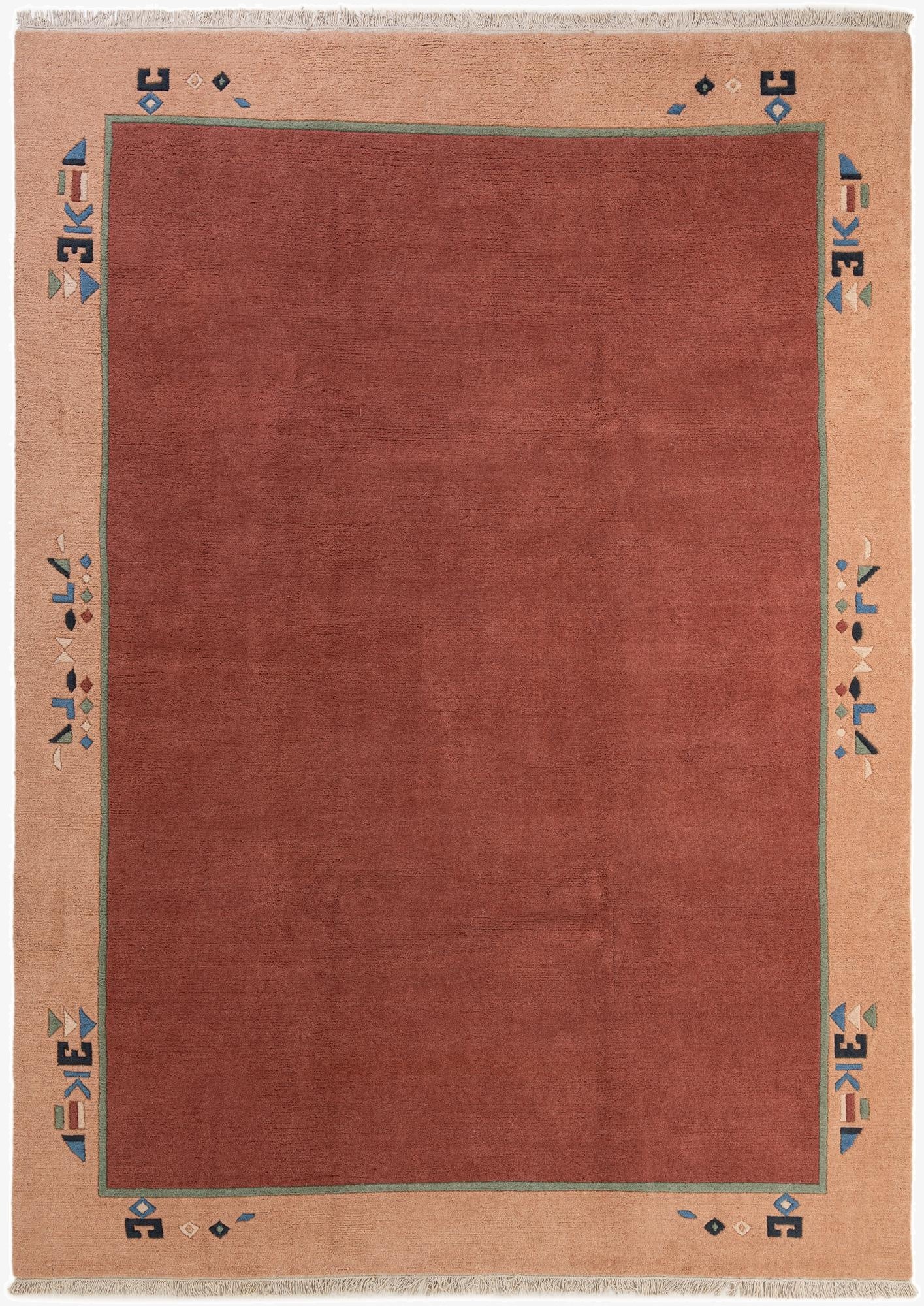 8' 4 x 11' 5  Hand Knotted Tibet Wool Rug