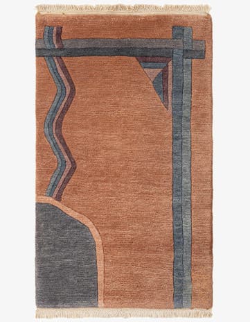 2' 2 x 3' 7 Hand Knotted Tibet Wool Rug