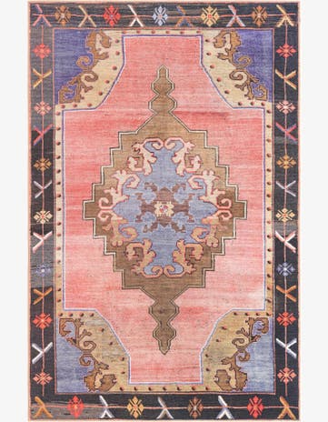 Pink Washable Timeless Rug