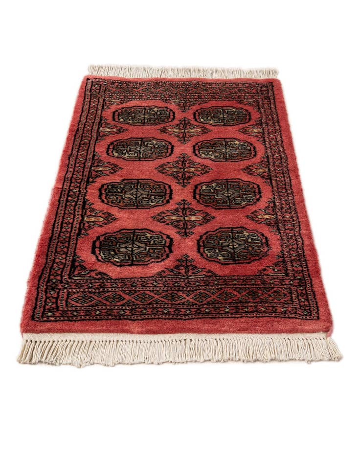 Detail image of 2' x 3' 5 Hand Knotted Torkaman Persian Wool Rug