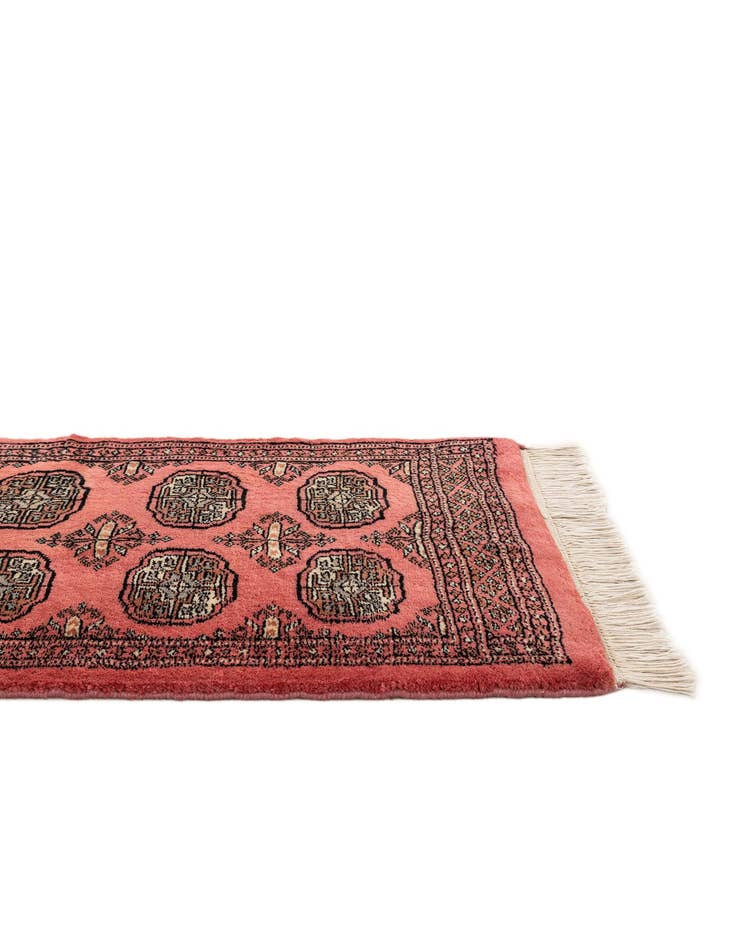 Detail image of 2' x 3' 5  Hand Knotted Torkaman Persian Wool Rug