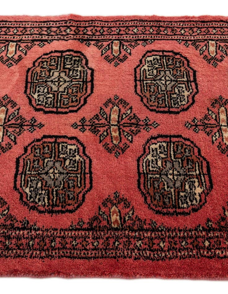 Detail image of 2' x 3' 5  Hand Knotted Torkaman Persian Wool Rug