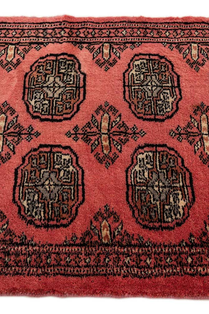 2' x 3' 5 Hand Knotted Torkaman Persian Wool Rug