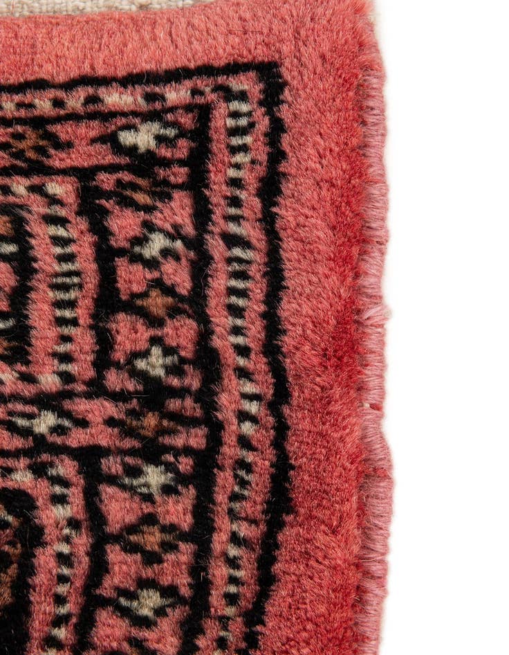 Detail image of 2' x 3' 5  Hand Knotted Torkaman Persian Wool Rug