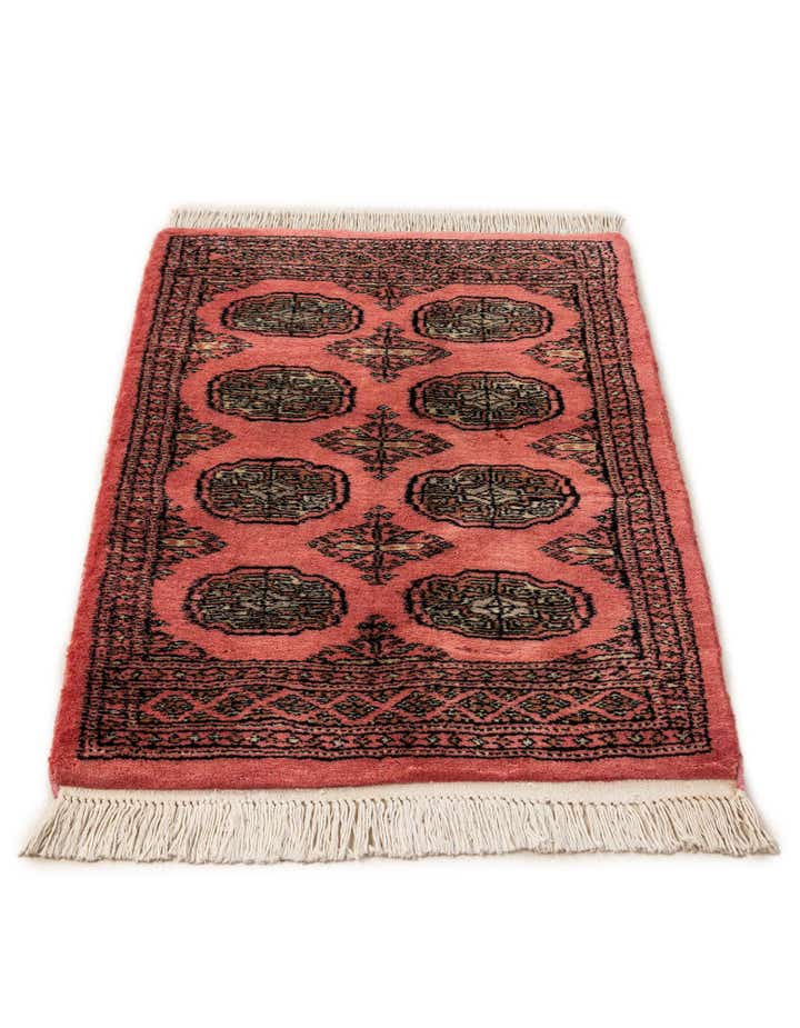 2' 2 x 3' 3 Hand Knotted Torkaman Persian Wool Rug