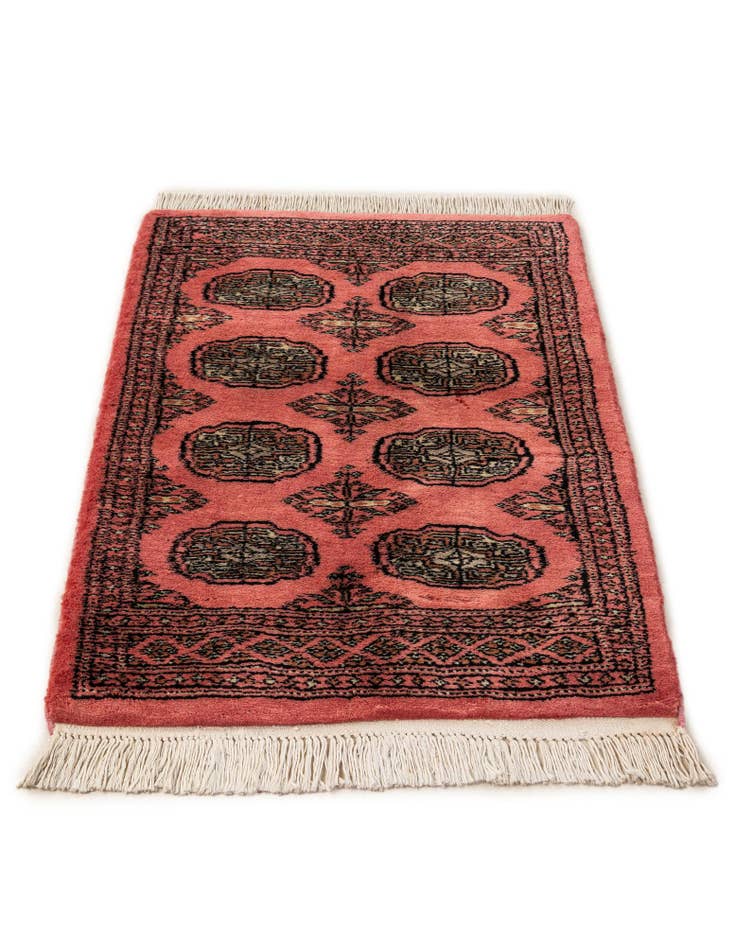 Detail image of 2' 2 x 3' 3 Hand Knotted Torkaman Persian Wool Rug