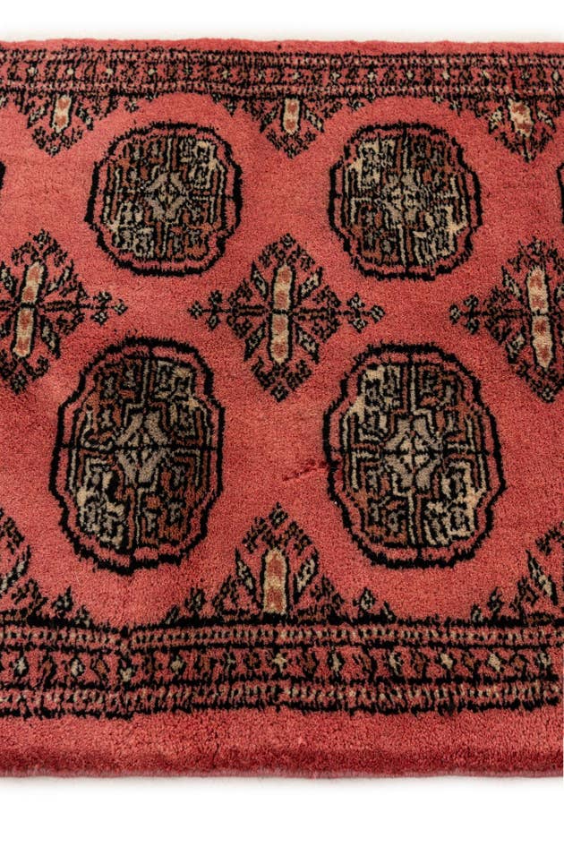 Detail image of 2' 2 x 3' 3 Hand Knotted Torkaman Persian Wool Rug