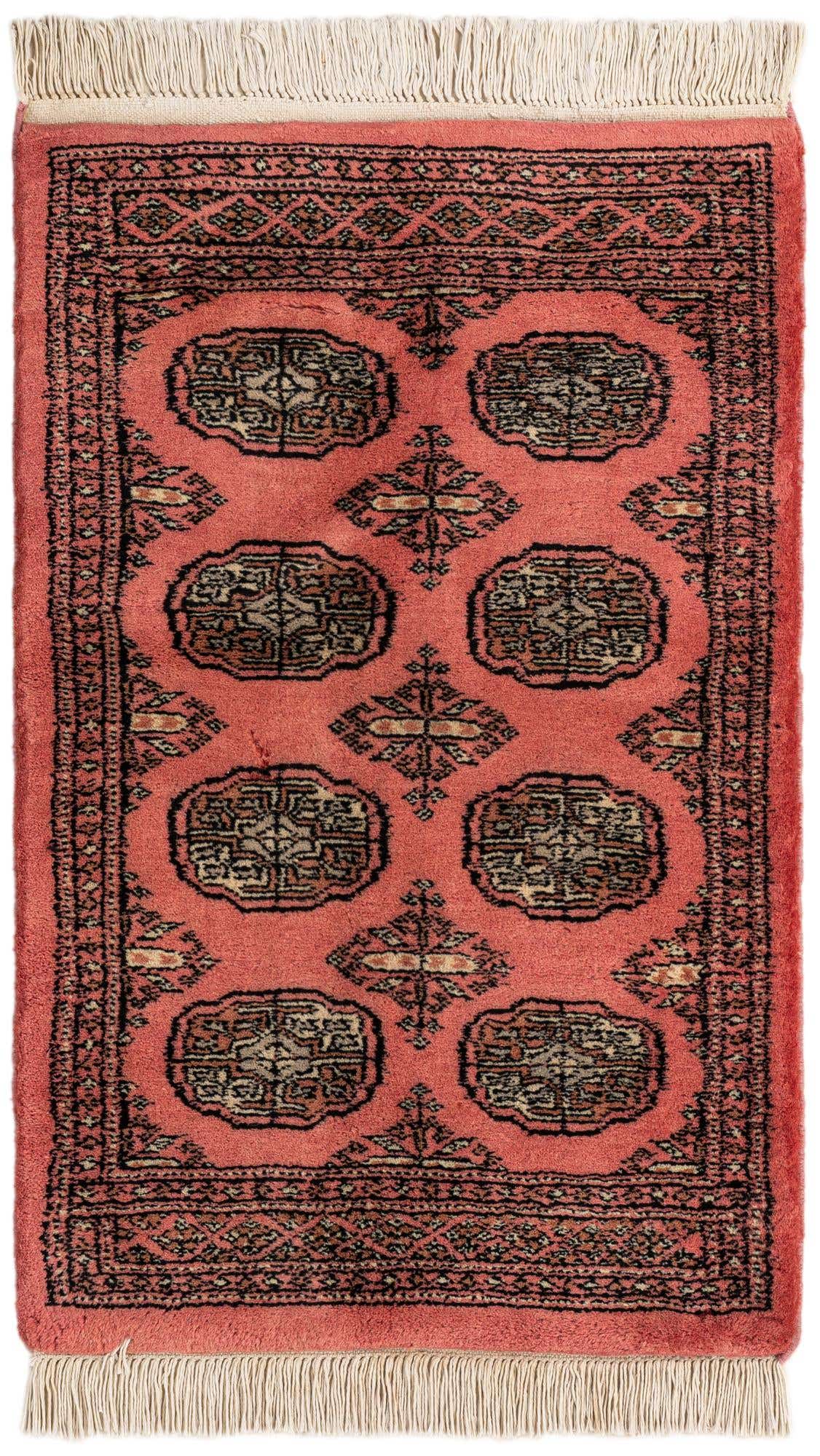 2' 2 x 3' 3 Hand Knotted Torkaman Persian Wool Rug