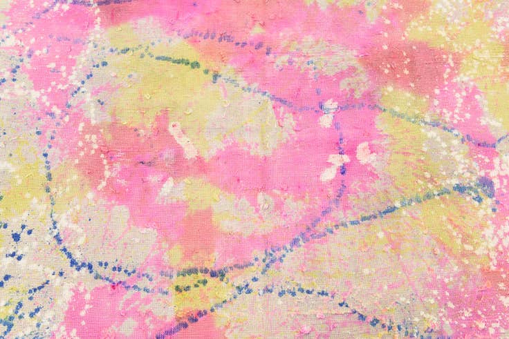 Detail image of 4' 10 x 6' 3 Hand Knotted Ultra Vintage Persian Wool Rug