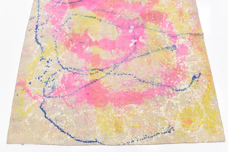 Detail image of 4' 10 x 6' 3 Hand Knotted Ultra Vintage Persian Wool Rug