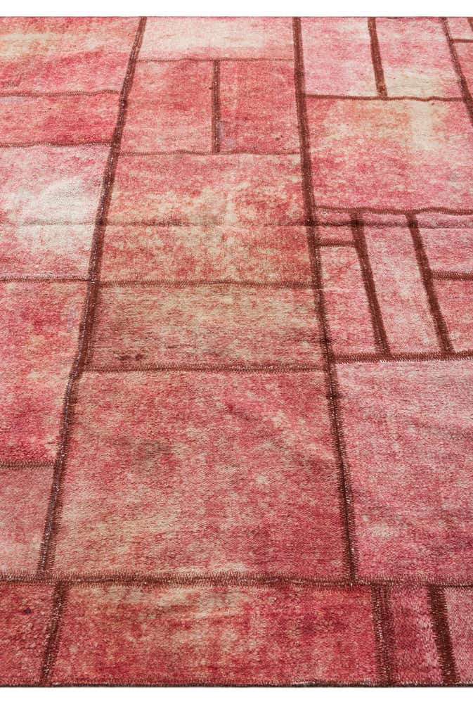 6' 10 x 9' 2 Hand Knotted Ultra Vintage Persian Wool Rug