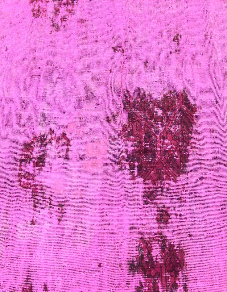 Detail image of 6' 7 x 9' Hand Knotted Ultra Vintage Persian Wool Rug