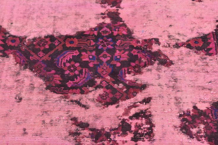 Detail image of 5' 2 x 7' Hand Knotted Ultra Vintage Persian Wool Rug