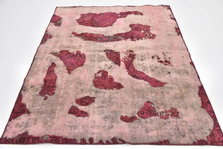 Detail image of 5' x 6' 4 Hand Knotted Ultra Vintage Persian Wool Rug