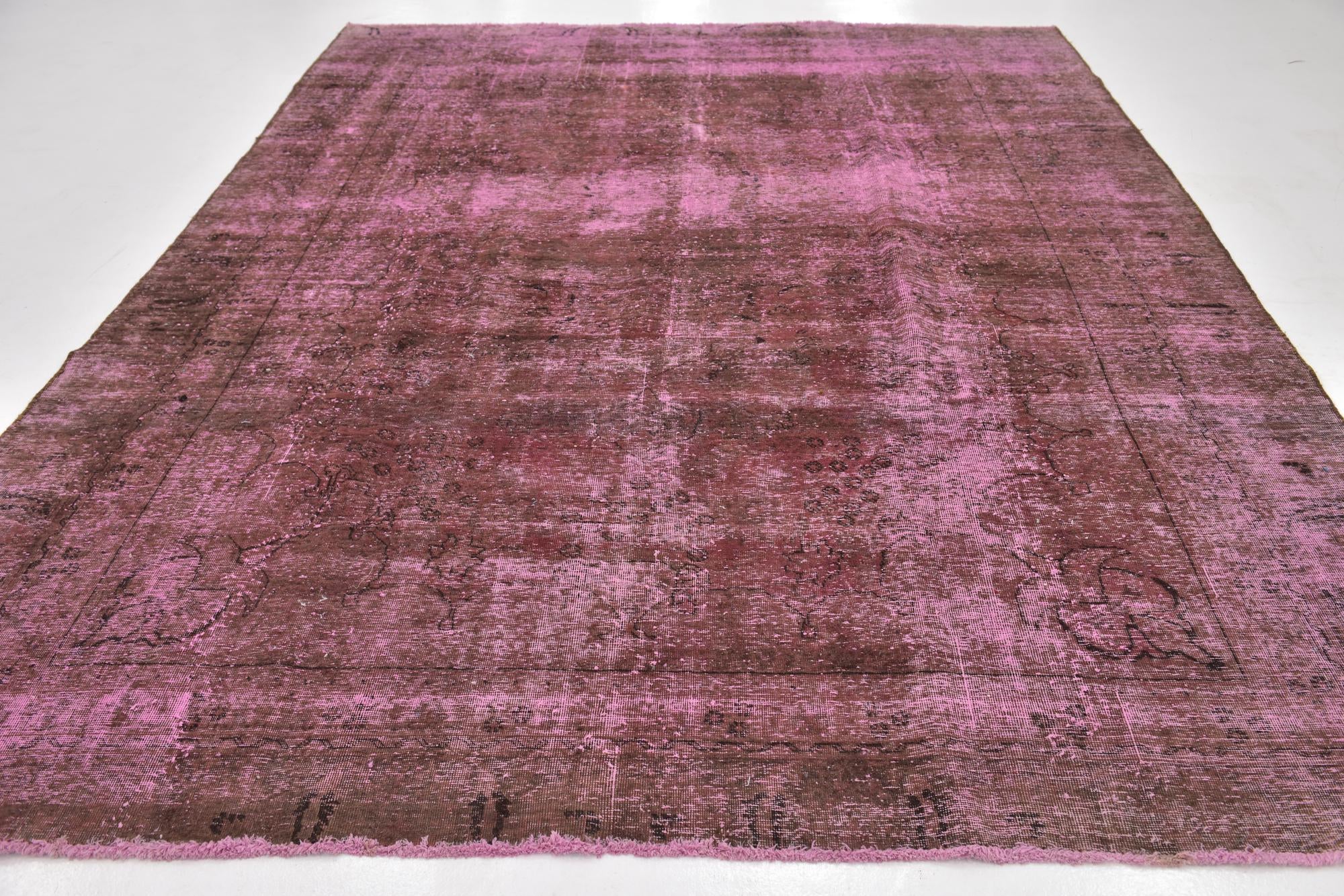 8' 6 x 11' Hand Knotted Ultra Vintage Persian Wool Rug