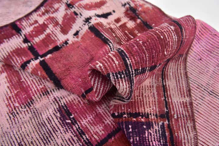 4' 2 x 7' 2 Hand Knotted Ultra Vintage Persian Wool Rug