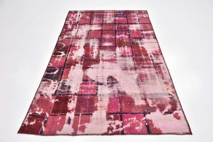 4' 2 x 7' 2 Hand Knotted Ultra Vintage Persian Wool Rug